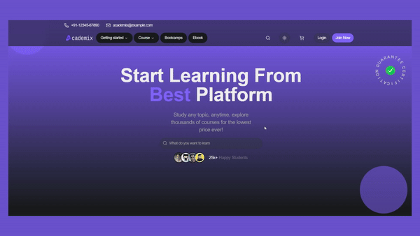 Academix: Online Learning Platform