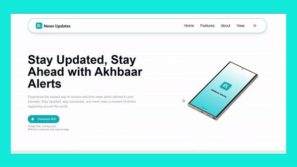 Akhbaar Alerts: News App
