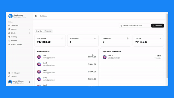 CloudInvoice: SaaS Application