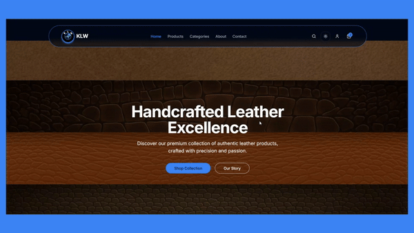 KLW: Handcrafted Leather E-Commerce